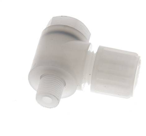 8x6mm & G1/8'' PVDF-Kompressionsverschraubung mit Außengewinde und Hohlschraube 10 bar