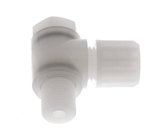 8x6mm & G1/4'' PVDF-Kompressionsverschraubung mit Außengewinde und Hohlschraube 10 bar