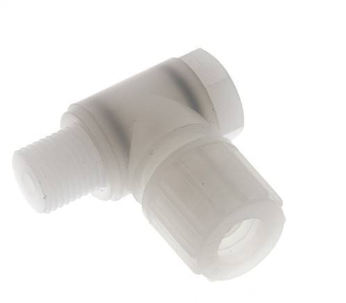 10x8mm & G1/4'' PVDF-Kompressionsverschraubung mit Außengewinde mit Hohlschraube 10 bar