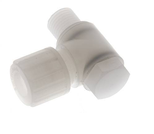 10x8mm & G1/4'' PVDF-Kompressionsverschraubung mit Außengewinde mit Hohlschraube 10 bar