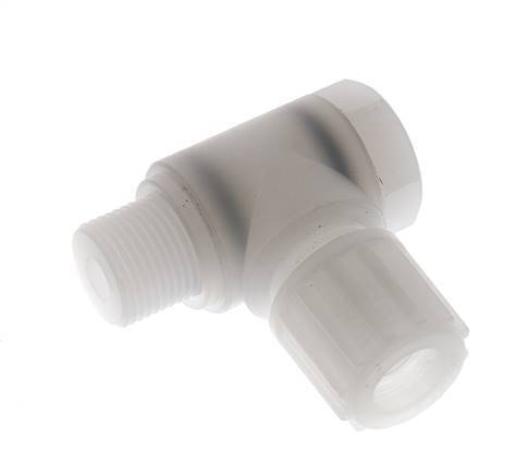 12x10mm & G3/8'' PVDF-Kompressionsverschraubung mit Außengewinde und Hohlschraube 10 bar
