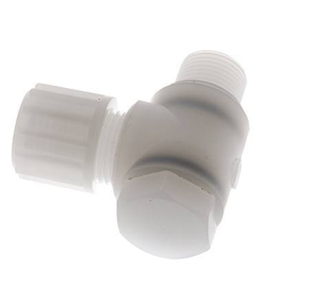 12x10mm & G3/8'' PVDF-Kompressionsverschraubung mit Außengewinde und Hohlschraube 10 bar