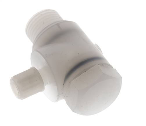 6x4mm & G1/2'' PVDF-Kompressionsverschraubung mit Außengewinde und Hohlschraube 10 bar