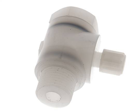 6x4mm & G1/2'' PVDF-Kompressionsverschraubung mit Außengewinde und Hohlschraube 10 bar