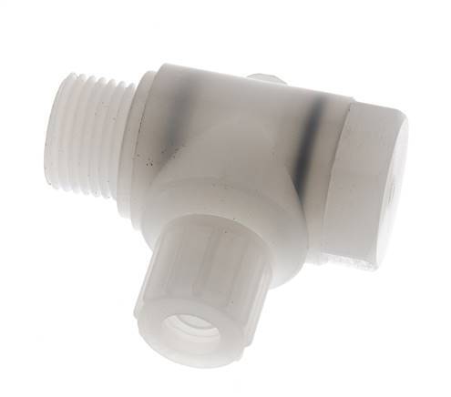 10x8mm & G1/2'' PVDF-Kompressionsverschraubung mit Außengewinde mit Hohlschraube 10 bar
