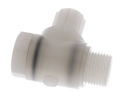 10x8mm & G1/2'' PVDF-Kompressionsverschraubung mit Außengewinde mit Hohlschraube 10 bar