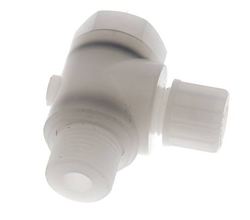 10x8mm & G1/2'' PVDF-Kompressionsverschraubung mit Außengewinde mit Hohlschraube 10 bar