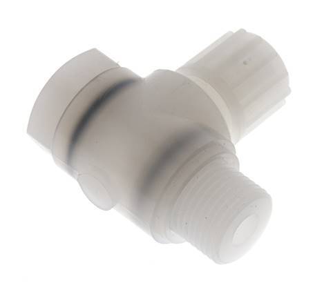 12x10mm & G1/2'' PVDF-Kompressionsverschraubung mit Außengewinde und Hohlschraube 10 bar