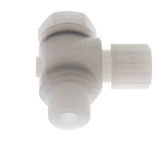 12x10mm & G1/2'' PVDF-Kompressionsverschraubung mit Außengewinde und Hohlschraube 10 bar