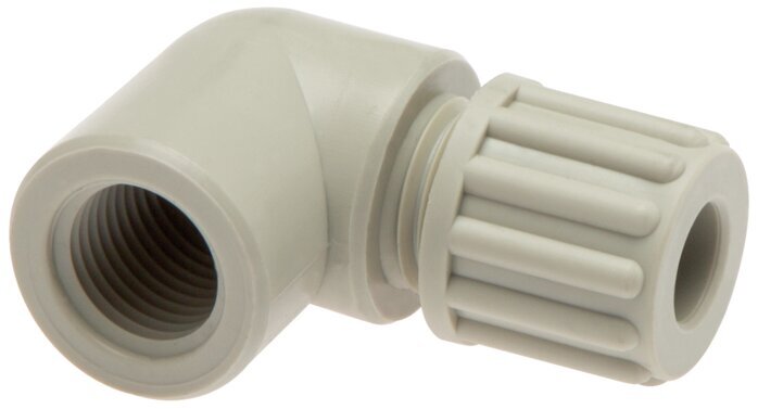 8x6mm & G1/4'' PA Elbow Compression Fitting with Female Threads 10 bar [2 Pieces]