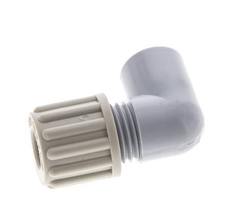 8x6mm & G1/8'' PA Elbow Compression Fitting with Female Threads 10 bar [2 Pieces]