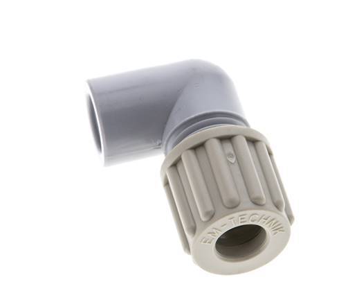 8x6mm & G1/8'' PA Elbow Compression Fitting with Female Threads 10 bar [2 Pieces]