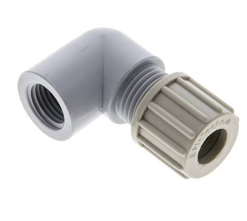 10x8mm & G1/4'' PA Elbow Compression Fitting with Female Threads 10 bar