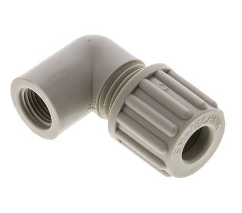 8x6mm & G1/8'' PP Elbow Compression Fitting with Female Threads 10 bar