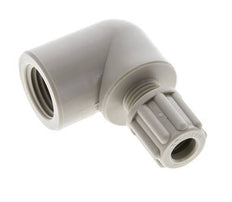 6x4mm & G1/4'' PP Elbow Compression Fitting with Female Threads 10 bar