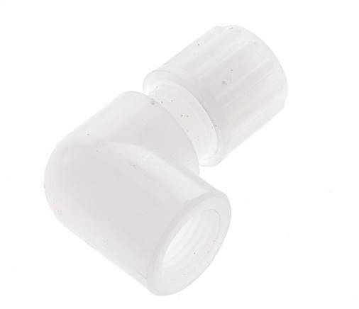 6x4mm & G3/8'' PVDF Elbow Compression Fitting with Female Threads 10 bar