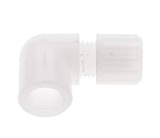 6x4mm & G1/2'' PVDF Elbow Compression Fitting with Female Threads 10 bar