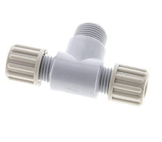 8x6mm & G3/8'' PA T-Shape Tee Compression Fitting with Male Threads 10 bar