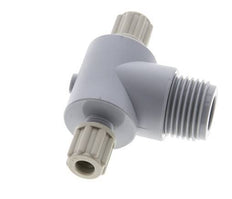 6x4mm & G1/2'' PA T-Shape Tee Compression Fitting with Male Threads 10 bar