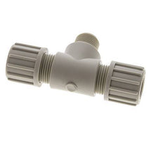 14x12mm & G3/8'' PP T-Shape Tee Compression Fitting with Male Threads 10 bar