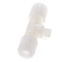 8x6mm & G1/8'' PVDF T-Shape Tee Compression Fitting with Male Threads 10 bar