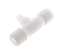 10x8mm & G1/4'' PVDF T-Shape Tee Compression Fitting with Male Threads 10 bar