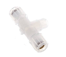 6x4mm & G1/8'' PFA T-Shape Tee Cutting Fitting with Male Threads 10 bar