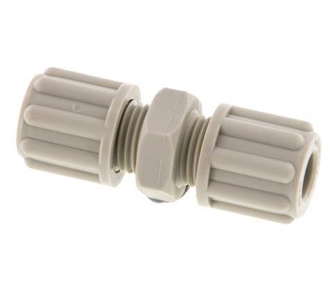 6x4mm PP Gerade Druckverschraubung 10 bar [2 Stück]