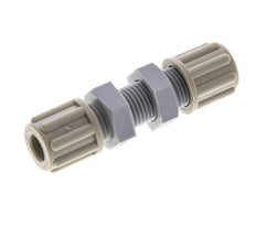 6x4mm PA Straight Compression Fitting Bulkhead 10 bar [2 Pieces]