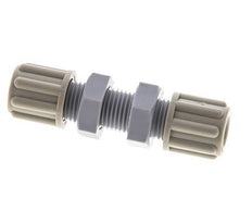 6x4mm PA Gerade Kompressionsverschraubung Bulkhead 10 bar [2 Stück]