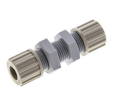 10x8mm PA Straight Compression Fitting Bulkhead 10 bar [2 Pieces]