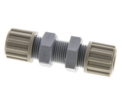 12x9mm PA Straight Compression Fitting Bulkhead 10 bar