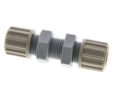 12x9mm PA Straight Compression Fitting Bulkhead 10 bar