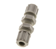 6x4mm PP Gerade Kompressionsverschraubung Bulkhead 10 bar [2 Stück]