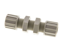10x8mm PP Straight Compression Fitting Bulkhead 10 bar