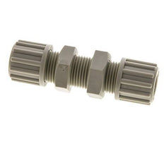 12x10mm PP Straight Compression Fitting Bulkhead 10 bar