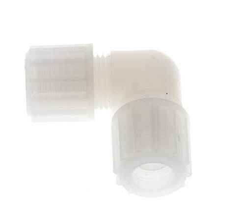12x10mm PVDF Elbow Compression Fitting 10 bar