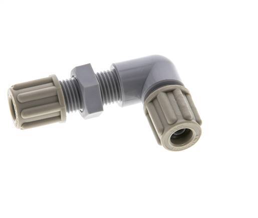 6x4mm PA Winkelkompressionsverschraubung Bulkhead 10 bar [2 Stück]