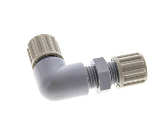 8x6mm PA-Winkelverschraubung mit Druckstutzen 10 bar [2 Stück]
