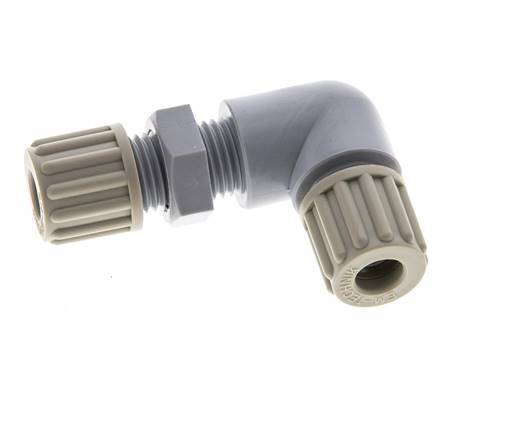 8x6mm PA-Winkelverschraubung mit Druckstutzen 10 bar [2 Stück]