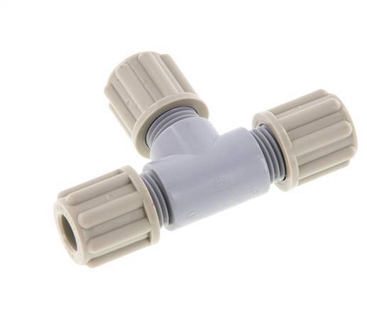 6x4mm PA T-Shape T-Kompressionsfitting 10 bar [2 Stück]
