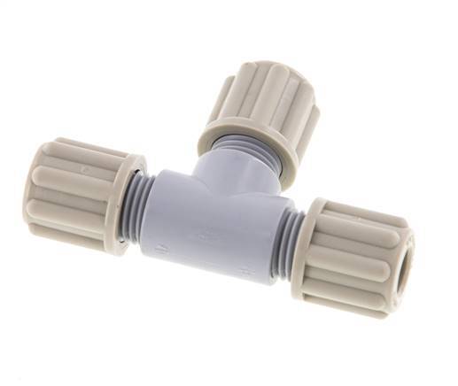 6x4mm PA T-Shape T-Kompressionsfitting 10 bar [2 Stück]