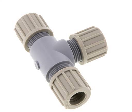 14x12mm PA T-Shape Tee Compression Fitting 10 bar