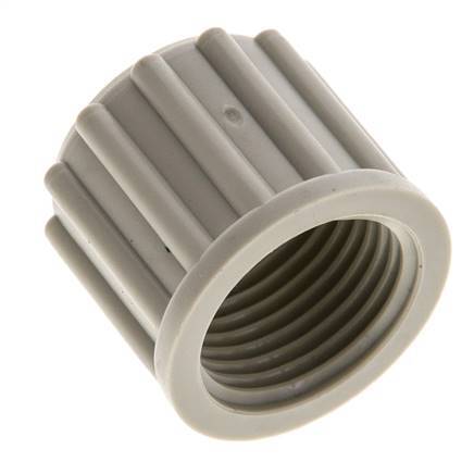 12x10mm (M18x1.5) PP Überwurfmutter gerändelt [5 Stück]