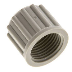 12x10mm (M18x1.5) PP Überwurfmutter gerändelt [5 Stück]
