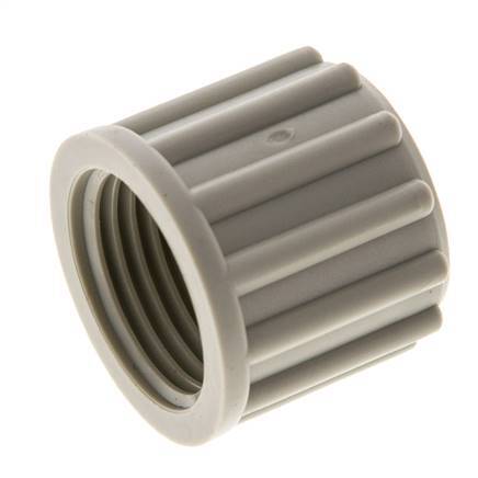 12x10mm (M18x1.5) PP Überwurfmutter gerändelt [5 Stück]