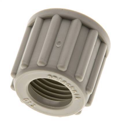 12x10mm (M18x1.5) PP Überwurfmutter gerändelt [5 Stück]