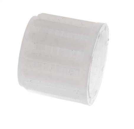 8x6mm (M14x1.5) PVDF Überwurfmutter gerändelt [5 Stück]