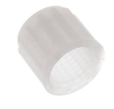 8x6mm (M14x1.5) PVDF Überwurfmutter gerändelt [5 Stück]