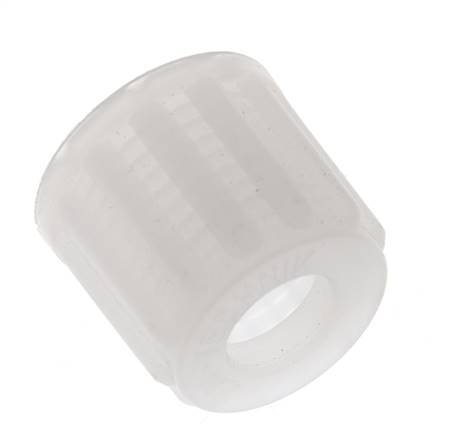 8x6mm (M14x1.5) PVDF Überwurfmutter gerändelt [5 Stück]